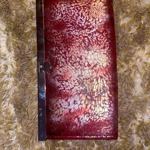 BCBG Multi Colored Metallic Clutch